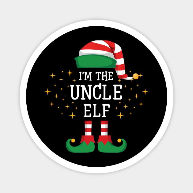 I'm The Uncle Elf Matching Family Christmas Pajama Magnet by Damsin